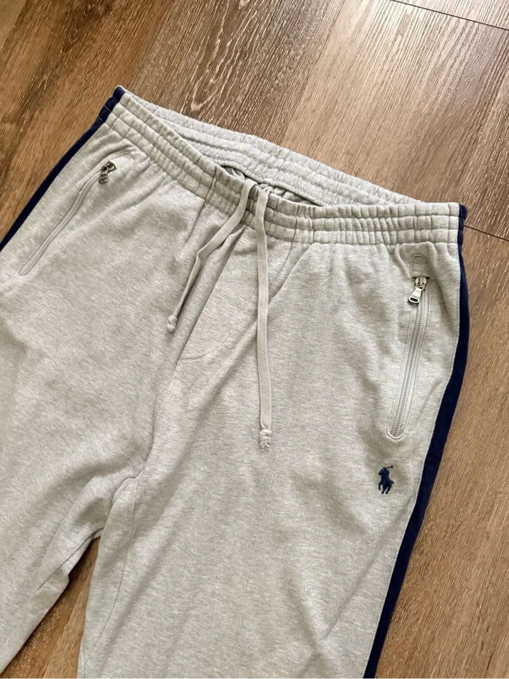 Polo Ralph Lauren Performance Sweatpants Men’s L Gray Navy Athletic Track Pants
